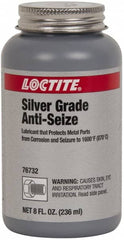 Loctite - 8 oz Can High Temperature Anti-Seize Lubricant - Silver Colored, 1,600°F, Silver Colored, Water Resistant - Americas Industrial Supply