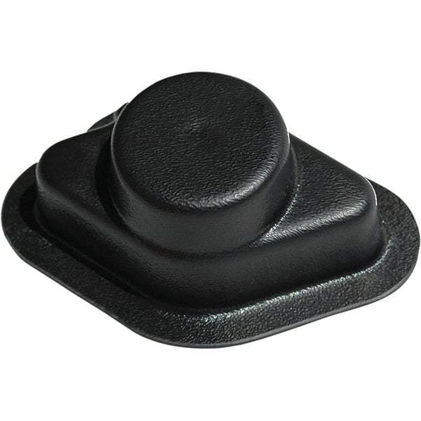 Made in USA - Flame Retardent ABS Housing Plastic Bearing Flange Mount - 6" Wide x 6-3/16" Outside Diam - Americas Industrial Supply