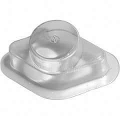 Made in USA - Plastic Housing Plastic Bearing Flange Mount - 2-11/16" Wide x 2-7/8" Outside Diam - Americas Industrial Supply