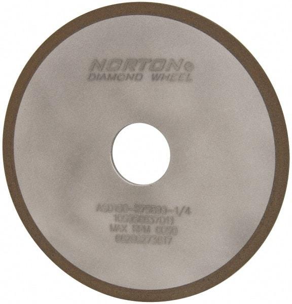 Norton - 6" Diam x 1-1/4" Hole x 1/8" Thick, 150 Grit Surface Grinding Wheel - Diamond, Type 1A1, Very Fine Grade, Resinoid Bond - Americas Industrial Supply