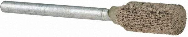 Norton - 1/4" Head Diam x 1/2" Thickness, W163, Cylinder End, Mounted Point - Fine Grade, 120 Grit, 59,990 RPM - Americas Industrial Supply