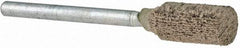 Norton - 1/4" Head Diam x 1/2" Thickness, W163, Cylinder End, Mounted Point - Fine Grade, 120 Grit, 59,990 RPM - Americas Industrial Supply
