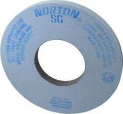 Norton - 12" Diam x 5" Hole x 1" Thick, I Hardness, 60 Grit Surface Grinding Wheel - Ceramic, Type 1, Medium Grade, 2,070 Max RPM, Vitrified Bond, No Recess - Americas Industrial Supply