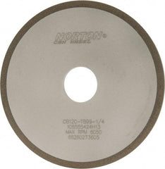 Norton - 6" Diam x 1-1/4" Hole x 1/4" Thick, 120 Grit Surface Grinding Wheel - CBN, Type 1A1, Fine Grade, Resinoid Bond - Americas Industrial Supply