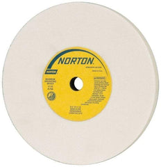 Norton - 6" Diam x 1/2" Hole x 1/2" Thick, K Hardness, 80 Grit Surface Grinding Wheel - Aluminum Oxide, Type 1, Medium Grade, 4,140 Max RPM, Vitrified Bond, No Recess - Americas Industrial Supply
