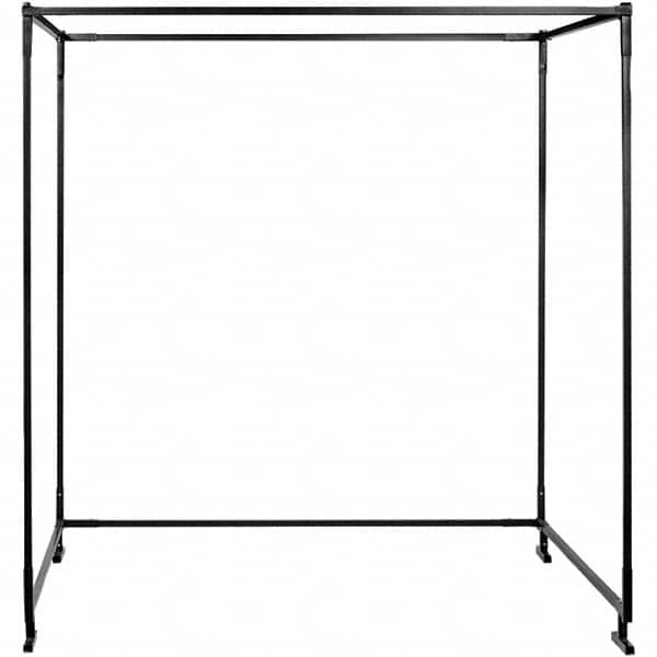 Steiner - 6' High x 8' Wide, Black Welding Screen Frame - Use with Protect-O-Screen HD Welding Booth - Americas Industrial Supply