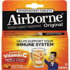 Airborne - Orange Flavor Immune Support Tablets - Vitamins/Supplements - Americas Industrial Supply