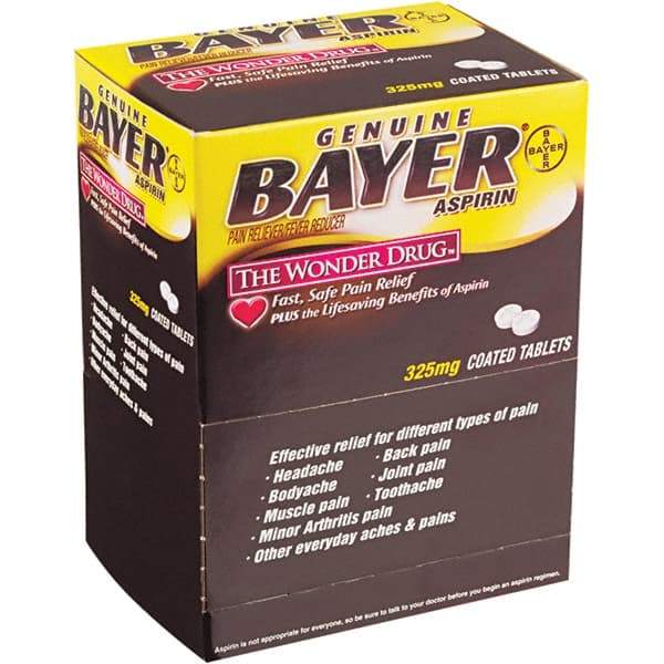 Bayer - Aspirin Tablets - Headache & Pain Relief - Americas Industrial Supply