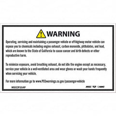 NMC - Safety & Facility Labels Message Type: Hazardous Materials Header: WARNING - Americas Industrial Supply