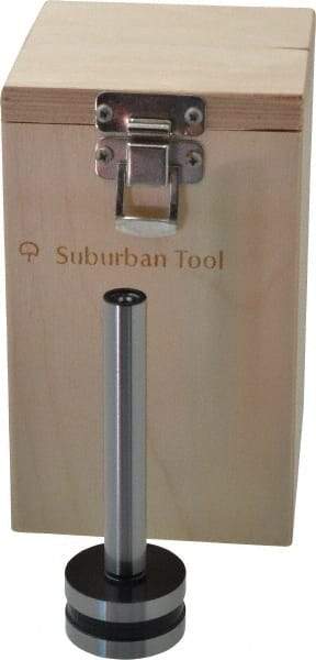Suburban Tool - 1/2 Inch Cylinder Diameter, 1-7/16 Inch Base Diameter, 4-1/4 Inch High, Magnetic Base, Steel Cylinder Square - 0.0001 Inch Accuracy, Includes Wooden Storage Case - Americas Industrial Supply
