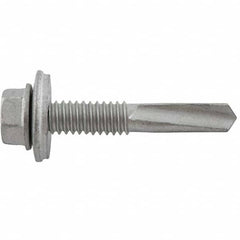 DeWALT Anchors & Fasteners - #12-24, Hex Washer Head, Hex Drive, 1-1/2" Length Under Head, #5 Point, Self Drilling Screw - Americas Industrial Supply