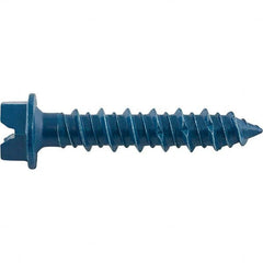 DeWALT Anchors & Fasteners - 1/4" Diam, 3-3/4 Length Under Head, Hex Drive Concrete Screw & Masonry Fastener - Americas Industrial Supply