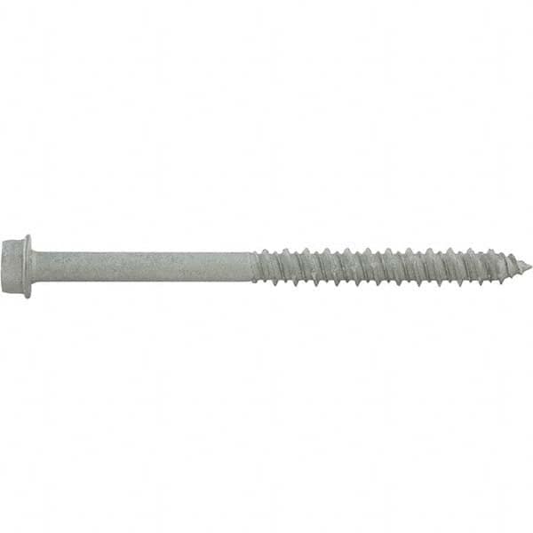 1/4″ Diam, 4 Length Under Head, Hex Drive Concrete Screw & Masonry Fastener Stainless Steel, StalGard Finish