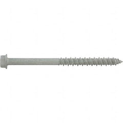 1/4″ Diam, 2-1/4 Length Under Head, Hex Drive Concrete Screw & Masonry Fastener Stainless Steel, StalGard Finish