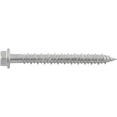 DeWALT Anchors & Fasteners - 1/4" Diam, 4 Length Under Head, Hex Drive Concrete Screw & Masonry Fastener - Americas Industrial Supply