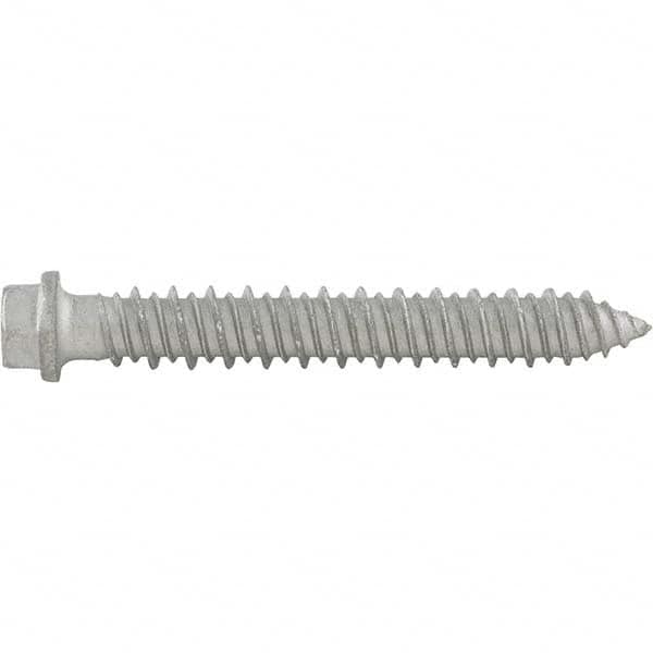 DeWALT Anchors & Fasteners - 5/16" Diam, 2-3/4 Length Under Head, Hex Drive Concrete Screw & Masonry Fastener - Americas Industrial Supply