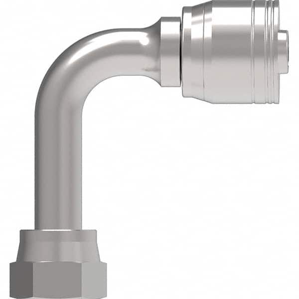 Eaton - Hydraulic Hose Fittings & Couplings Type: Female ORS Swivel Long Drop 90 Elbow Hose Diameter: 1 (Inch) - Americas Industrial Supply