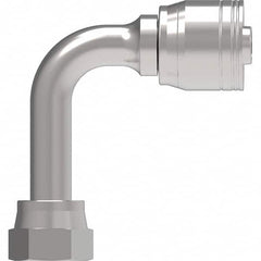 Eaton - Hydraulic Hose Fittings & Couplings Type: Female ORS Swivel Long Drop 90 Elbow Hose Diameter: 1 (Inch) - Americas Industrial Supply