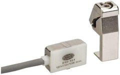 De-Sta-Co - PNP Output, Normally Open, Hall Effect & LED Sourcing Sensor, 0.5 Max Amps, 6 to 24 Volts, Power Clamp Switch - 1 Volt Max Drop, DC Current, 0.93" Long x 0.53" Wide x 0.37" High, 9 Ft Long Wire - Americas Industrial Supply