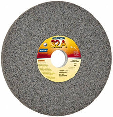 Norton - 8" Diam x 1-1/4" Hole x 1/2" Thick, H Hardness, 60 Grit Surface Grinding Wheel - Aluminum Oxide, Type 1, Medium Grade, 3,600 Max RPM, Vitrified Bond, No Recess - Americas Industrial Supply
