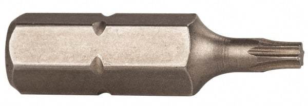Wiha - 1/4" Drive T8 Torx Screwdriver Bit - 1" OAL, Power Bit - Americas Industrial Supply