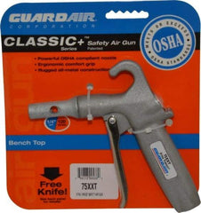 Guardair - 120 Max psi Maximum Power Venturi Nozzle Pistol Grip Blow Gun - 1/4 NPT, 2" Tube Length, Aluminum - Americas Industrial Supply