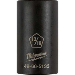 Milwaukee Tool - 1/2" Drive 13/16" Universal Thin Wall Nonsparking Deep Impact Socket - Americas Industrial Supply