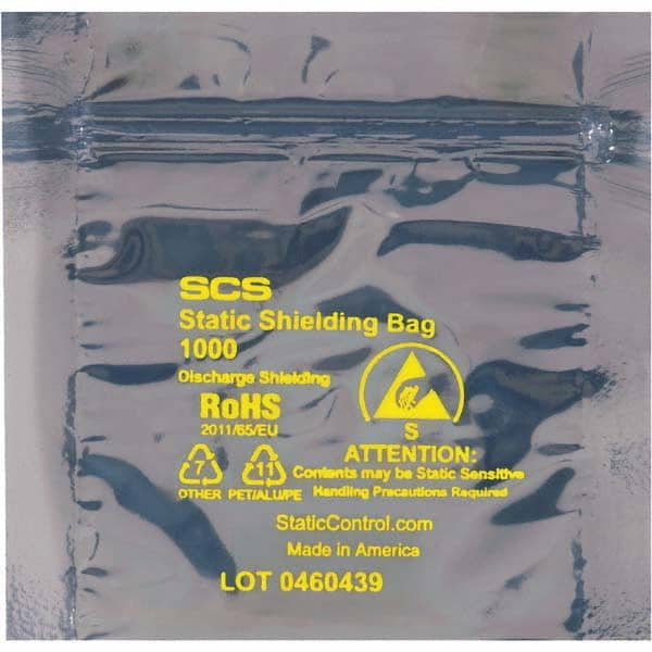 Value Collection - Pack of (100), 8 x 8" 3 mil Anti-Static Poly Bags - Americas Industrial Supply