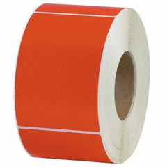 Value Collection - Pack of 4 Rolls, 1,000 Labels per Roll, 4" x 6" Red Topcoated Facestock Thermal Labels - Americas Industrial Supply