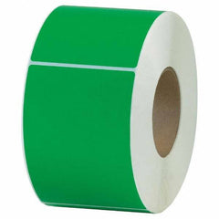 Value Collection - Pack of 4 Rolls, 1,000 Labels per Roll, 4" x 6" Dark Green Topcoated Facestock Thermal Labels - Americas Industrial Supply