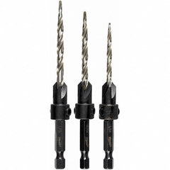 Milwaukee Tool - Countersink Sets Countersink Type: Single Flute Minimum Head Diameter (Inch): 1/8 - Americas Industrial Supply