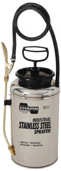 Chapin - 2 Gal Garden Hand Sprayer - Stainless Steel Tank, Wide Mouth, Reinforced Hose, For Industrial Applications - Americas Industrial Supply