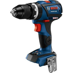 Bosch - 18 Volt 1/2" Keyless Chuck Cordless Hammer Drill - 0 to 28,500 BPM, 0 to 600 & 0 to 1,900 RPM, Reversible - Americas Industrial Supply