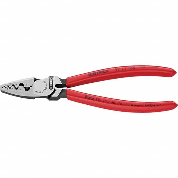 Knipex - Crimpers Type: Crimping Pliers Style: Crimping Pliers for End Sleeves (Ferrules) - Americas Industrial Supply