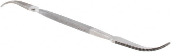 Grobet - 7" Riffler Precision Swiss Pattern File - Silversmith's Handle - Americas Industrial Supply