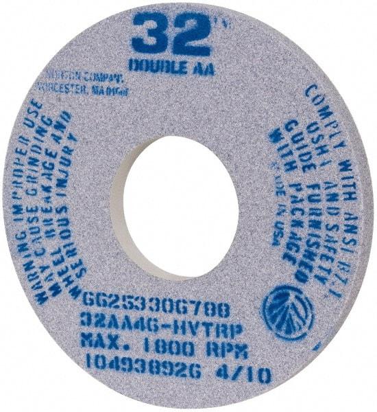 Norton - 14" Diam x 5" Hole x 1" Thick, H Hardness, 46 Grit Surface Grinding Wheel - Aluminum Oxide, Type 1, Coarse Grade, 1,800 Max RPM, Vitrified Bond - Americas Industrial Supply