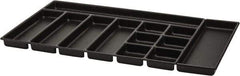 Kennedy - Tool Box Durable ABS Plastic Organizer - 30" Wide x 18-1/2" Deep x 2" High, Black, For 34" Cabinets - Americas Industrial Supply