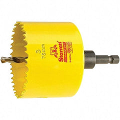 Starrett - 3" Diam, 2" Cutting Depth, Hole Saw - High Speed Steel Saw, Toothed Edge - Americas Industrial Supply