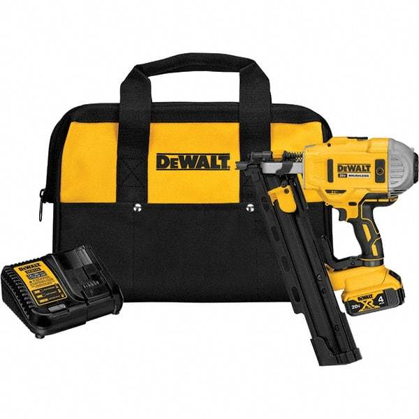 DeWALT - Cordless Nailers Fastener Type: Framing Nailer Kit Nail Length (Inch): 2" - 3-1/4" - Americas Industrial Supply