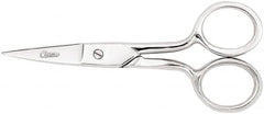 Clauss - 1" LOC, 6-3/4" OAL Straight Scissors - Steel Straight Handle, For Paper, Fabric - Americas Industrial Supply