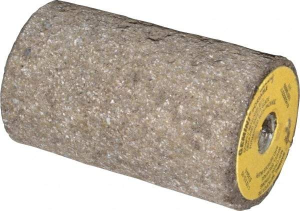 Norton - Type 18, 1-1/2" Max Diam, 2-1/2" Head Thickness, 24 Grit Square Tip Plug - Aluminum Oxide, Very Coarse Grade, 3/8-24 Shank Thread - Americas Industrial Supply