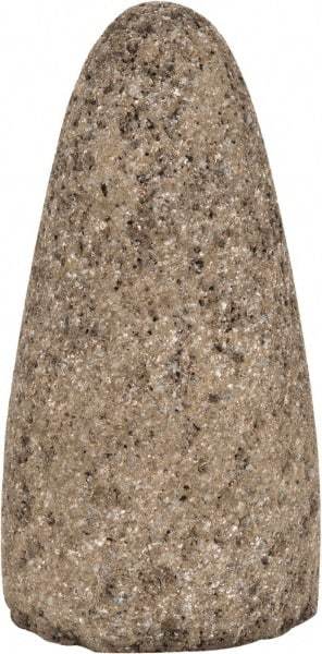 Norton - Type 16, 1-1/2" Max Diam, 3" Head Thickness, 24 Grit Cone - Zirconia Alumina, Very Coarse Grade, 3/8-24 Shank Thread - Americas Industrial Supply