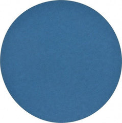 Norton - 10" Diam, 80 Grit Zirconia Alumina Adhesive PSA Disc - Coarse Grade, Blue, Y Weighted Backing, Flexible - Americas Industrial Supply