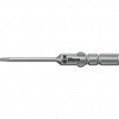 Wera - 4mm Drive IPR1 Tamperproof Torx Screwdriver Bit - 60mm OAL, Power Bit - Americas Industrial Supply
