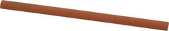 Norton - 4" Long x 1/4" Diam Aluminum Oxide Sharpening Stone - Half Round, Fine Grade - Americas Industrial Supply