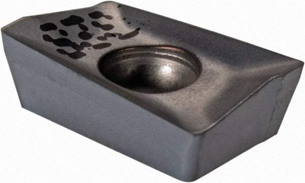 Iscar - APCT100302 HM Grade IC328 Carbide Milling Insert - TiCN Finish, 0.138" Thick, 0.25mm Corner Radius - Americas Industrial Supply