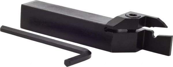 Seco - CFM, External, Right Hand, 0.787" Max Depth of Cut, 4mm Min Groove Width, Indexable Grooving Tool Holder - LC.. 1604.. Insert Compatibility, 3/4" Shank Height, 3/4" Shank Width, 4-1/2" OAL - Americas Industrial Supply