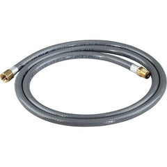 Dynabrade - 1/4" ID 5' Long Hose - Female/Male Ends, 90 Working psi, 1/4" Fitting, Gray - Americas Industrial Supply