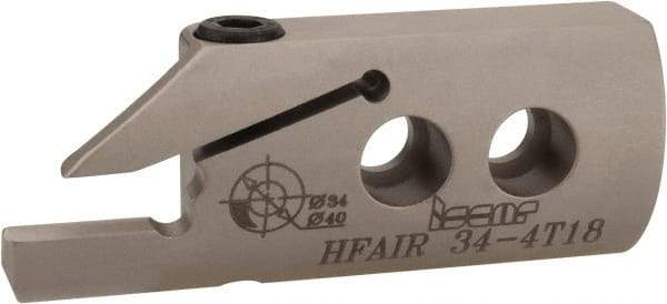 Iscar - 4mm Groove Width, 18mm Max Depth of Cut, Right Hand Cut, HFAI Indexable Grooving Blade - HFPR/L Insert Style, Series Heliface - Americas Industrial Supply