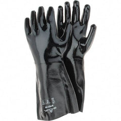SHOWA - 18 mil Thick, Chemical Resistant Gloves - MP 1/PR ELBW LENGTH SMTH FIN NEOPRN GLVS - Americas Industrial Supply